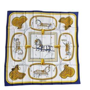 Vintage Hermes "Grand Apparat" Silk Scarf 90, designed by Jacques Eider in 1962